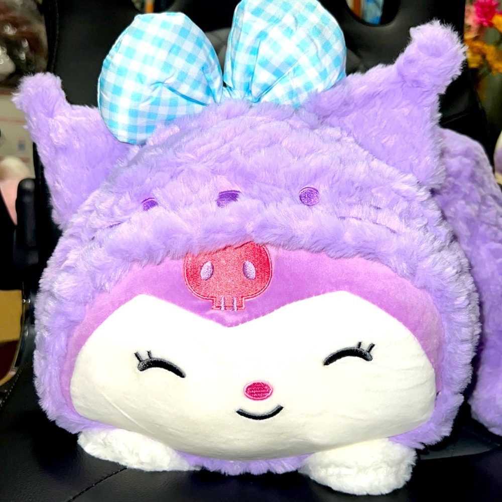 NWOT Kuromi pillow Rare find cat costume plush pink collectible toy JUMBO SZ